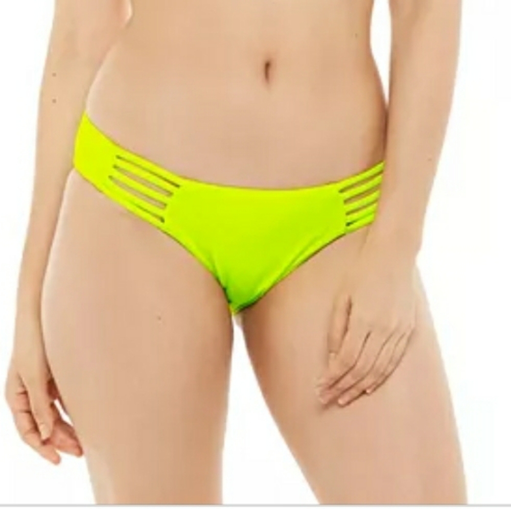 TiniBikini Citrus Neon Yellow Bikini Swim Bottom M